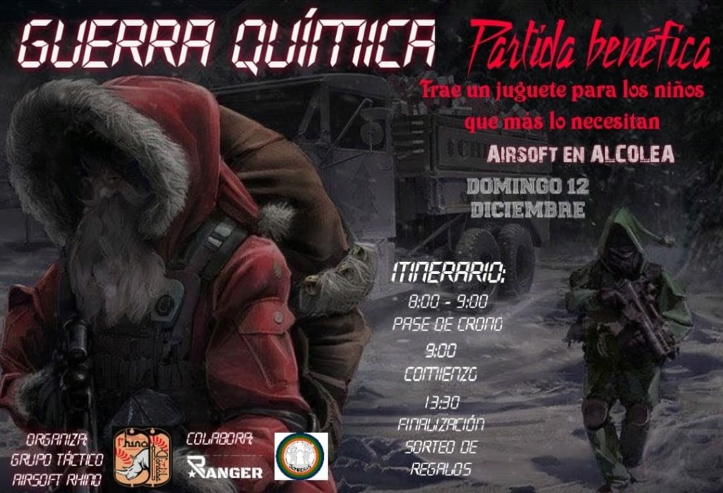 PARTIDA BENEFICA ALCOLEA | GUION GUERRA QUIMICA | DOMINGO 12 DICIEMBRE