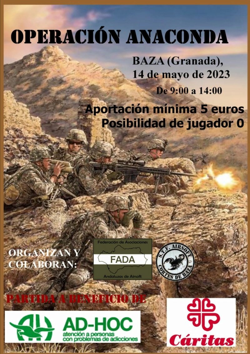 Partida Benéfica. Operación Anaconda. Baza (Granada) 14/05/2023